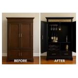 Stickley Mission Style Armoire Desk - 71in Tall, 46in W x 27in D