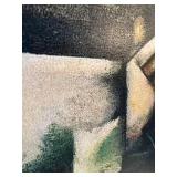 Marc Chagall The Soldier Drinks Framed Screen Print Canvas Look 26 1/2 in x 30 1/2 in