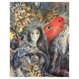 Marc Chagall Bella Limited Edition Print 187/500 - Framed under glass