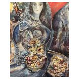 Marc Chagall Bella Limited Edition Print 187/500 - Framed under glass