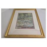 Bridge Over a Pool of Water Lilies - Claude Monet Reproduction Framed Print