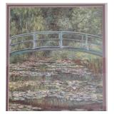 Bridge Over a Pool of Water Lilies - Claude Monet Reproduction Framed Print