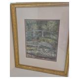 Bridge Over a Pool of Water Lilies - Claude Monet Reproduction Framed Print