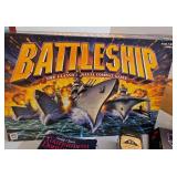 6 Vintage Board Games Lot: Battleship, Labyrinth, Monopoly, Doubles Wild, Tournament Dominoes, 32-Piece Chess