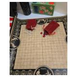 Vintage Board Game Set: Backgammon, Cribbage, Pente, Poker Chips, & New Decks of Playing Cards