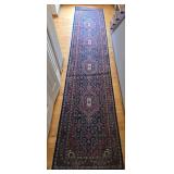 Persian Hand-Knotted Herati Runner Rug 12