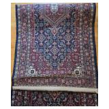 Persian Hand-Knotted Herati Runner Rug 12