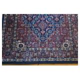 Persian Hand-Knotted Herati Runner Rug 12