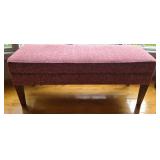 Bassett Fabric Bench 51 in W x 19 in D x 20 in H