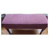Bassett Fabric Bench 51 in W x 19 in D x 20 in H