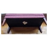 Bassett Fabric Bench 51 in W x 19 in D x 20 in H