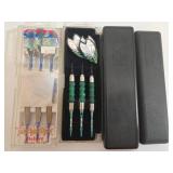 4 Sets of Darts - Soft Tip & Steel Tip Darts in Protective Cases