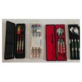 4 Sets of Darts - Soft Tip & Steel Tip Darts in Protective Cases