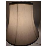 Vintage Bristol-Style Floral Porcelain Table Lamp with Gold Accents