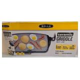 Bella Ceramic Griddle New in Box & Rachel Ray Roasting Pan