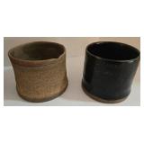 Artisan Ceramic Lot - Wild Rice Jar with Lid - Minute Egg Maker w/Lid, Spoon Rest & 2 Cups