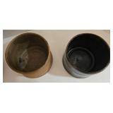 Artisan Ceramic Lot - Wild Rice Jar with Lid - Minute Egg Maker w/Lid, Spoon Rest & 2 Cups