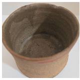 Artisan Ceramic Lot - Wild Rice Jar with Lid - Minute Egg Maker w/Lid, Spoon Rest & 2 Cups