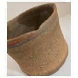 Artisan Ceramic Lot - Wild Rice Jar with Lid - Minute Egg Maker w/Lid, Spoon Rest & 2 Cups