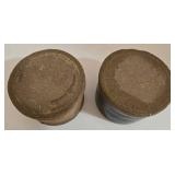 Artisan Ceramic Lot - Wild Rice Jar with Lid - Minute Egg Maker w/Lid, Spoon Rest & 2 Cups