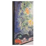 Marc Chagall Les Amoureux au Bouquet Reproduction - Framed Canvas Print