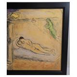 Marc Chagall Hyménée Color Screen Print on Canvas, 1961 - Daphnis et Chloé, 26x18