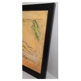 Marc Chagall Hyménée Color Screen Print on Canvas, 1961 - Daphnis et Chloé, 26x18