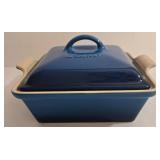 Le Creuset Square Dish 23cm/2.5 Qt with Lid - Marseille Blue