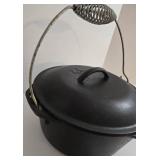 Lodge Cast Iron #10 Dutch Oven with Lid