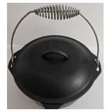 Lodge Cast Iron #10 Dutch Oven with Lid