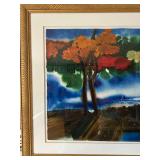 Michael Daly Original Watercolor Landscape - Extra Large, Framed Under Glass