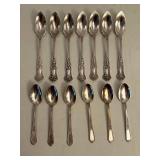 Rogers Bros 1847 Silver Plated Spoons - 13 Pcs (2 Sets)