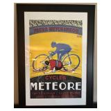 Georges Faivre Météore Cycles Poster - Framed Print 29 x 41 in