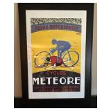 Georges Faivre Météore Cycles Poster - Framed Print 29 x 41 in