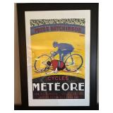 Georges Faivre Météore Cycles Poster - Framed Print 29 x 41 in