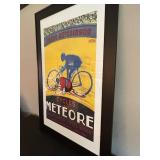 Georges Faivre Météore Cycles Poster - Framed Print 29 x 41 in