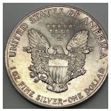 American Silver Eagle 1991 - 1 oz Fine Silver Dollar Walking Liberty