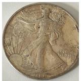 American Silver Eagle 1991 - 1 oz Fine Silver Dollar Walking Liberty