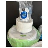 Assorted Party Paper Supplies - Plates, Cups, Napkins, Bowls & Cutlery (New)