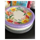 Assorted Party Paper Supplies - Plates, Cups, Napkins, Bowls & Cutlery (New)