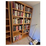 Classic Sturdy Oak Bookcase w/ 12 Shelves- 4 ft wide x 7 ft tall x 13 in deep