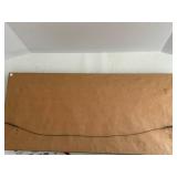 Antique Oil Painting on Board Panoramic Pansies in Gold Gilt Frame - 30 in W x 13.5 in H