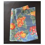 Table Linens Lot - 13 Straw Placemats, 11 Black/Gray Placemats, 8 Red Linen Striped Placemats, 4 Tablecloths