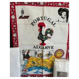 Portugal Algarve Table Linen Set - Napkins (8) & Aprons (2) & Towels & Chagall Tablecloth 60x84