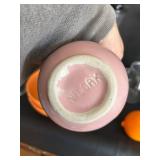 Fiesta Orange Bistro Bowls & Niloak Pink Pitcher Vintage Large Glassware Lot