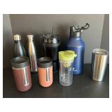 Insulated Water Bottles Lot - Nespresso Mugs, YETI, Hydro Flask, Aladdin (Lot of 7)