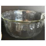 Glassware & Kitchenware Set: Large Glass Serving Bowl, Ribbed Glass Bowls, Ramekins & More