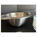 Glassware & Kitchenware Set: Large Glass Serving Bowl, Ribbed Glass Bowls, Ramekins & More