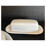 White Porcelain Dinnerware Set - 13 x 11 Platter & Assorted Bowls