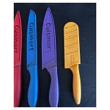 Colorful Cuisinart Knife Set w Pure Komachi 2 - 8-Inch Blade, C7714PMMCPC-8SL